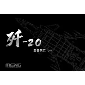   Meng Model - Chinese J-20 Stealth Fighter Beast Mode repülő makett