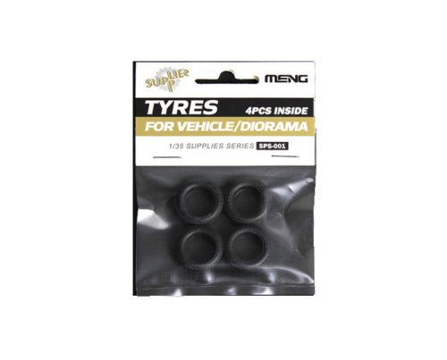 Meng Model - Tyres For Vehicle & Diorama (4Pcs)