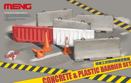 Meng Model - Concrete & Plastic Barrier Set