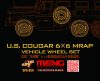Meng Model - U.S. Cougar 6×6 Mrap Vehicle Wheel Set (Resin)