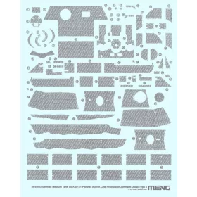   Meng Model - German Medium Tank Panther Ausf.A Late Zimmerit Decal Type D