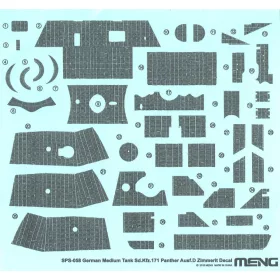   Meng Model - German Medium Tank Sd.Kfz.171 Panther Ausf.D Zimmerit Decal
