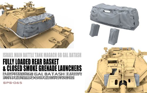 Meng Model - Israel Main Battle Tank Magach 6B GAL BATASH Fully Loaded Rear Basket Closed Smoke Grenade Launchers RESIN