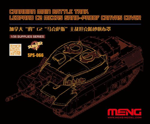 Meng Model - Canadian Main Battle Tank Leopard C2 MEXAS Sand-Proof Canvas Cover (RESIN)