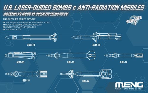 Meng Model - U.S. Laser-Guided Bombs & Anti-Radiation Missiles