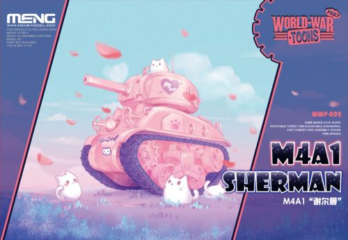 Meng Model - M4A1 Sherman (Cartoon Model,Pink Color)