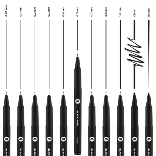 Molotow - Blackliner Complete Set