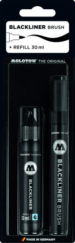 Molotow - Blackliner Brush Marker + Refill