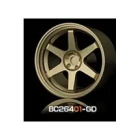   Mothobby Bnds - RACING Wheels & Tyres Set 8MM-9.8MM GOLD4 pcs