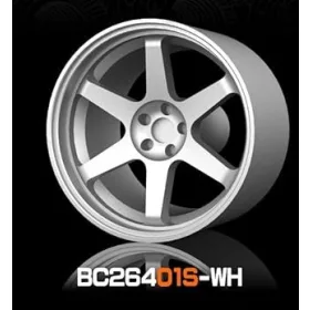   Mothobby Bnds - RACING Wheel & Tire Set 7.4 mm8.9 mm White4 pcs.