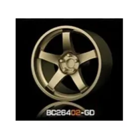   Mothobby Bnds - RACING Wheels & Tyres Set 8MM-9.8MM GOLD4 pcs