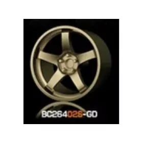   Mothobby Bnds - RACING Wheels & Tyres Set 7.4MM-8.9MM GOLD4 pcs
