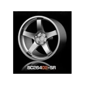   Mothobby Bnds - RACING Wheels & Tyres Set 8MM-9.8MM SILVER4 pcs
