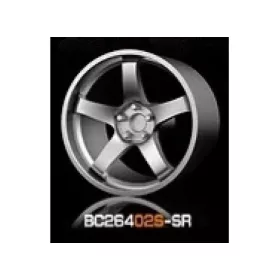   Mothobby Bnds - RACING Wheels & Tyres Set 7.4MM-8.9MM SILVER4 pcs
