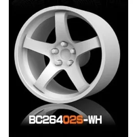   Mothobby Bnds - RACING Wheel & Tire Set 7.4 mm8.9 mm White4 pcs.