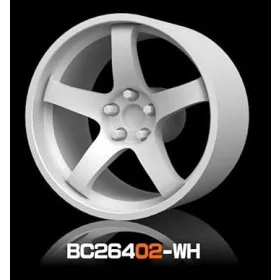   Mothobby Bnds - RACING Wheel & Tire Set 8 mm9.8 mm White4 pcs.
