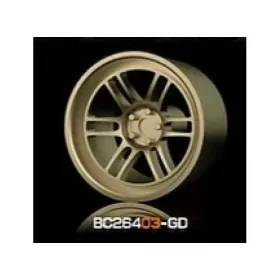   Mothobby Bnds - RACING Wheels & Tyres Set 8MM-9.8MM GOLD4 pcs