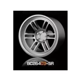   Mothobby Bnds - RACING Wheels & Tyres Set 8MM-9.8MM SILVER4 pcs