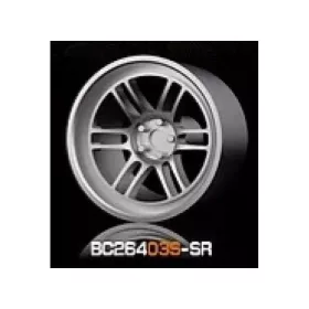  Mothobby Bnds - RACING Wheels & Tyres Set 7.4MM-8.9MM SILVER4 pcs