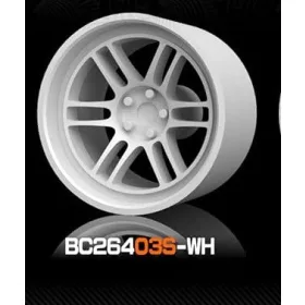   Mothobby Bnds - RACING Wheel & Tire Set 7.4 mm8.9 mm White4 pcs.
