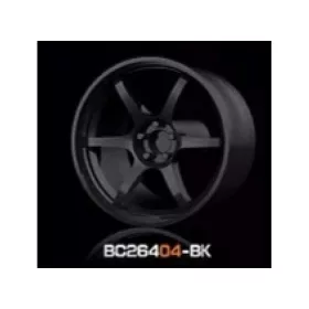   Mothobby Bnds - RACING Wheels & Tyres Set 8MM-9.8MM GLOSS BLACK4 pcs