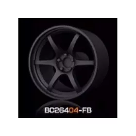   Mothobby Bnds - RACING Wheels & Tyres Set 8MM-9.8MM FLAT BLACK4 pcs