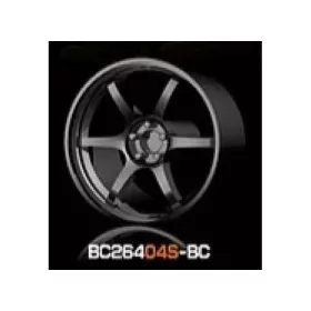   Mothobby Bnds - RACING Wheels & Tyres Set 7.4MM-8.9MM BLACK CHROME4 pcs