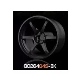   Mothobby Bnds - RACING Wheels & Tyres Set 7.4MM-8.9MM GLOSS BLACK4 pcs