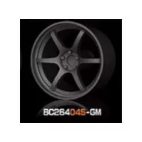   Mothobby Bnds - RACING Wheels & Tyres Set 7.4MM-8.9MM GUN METAL4 pcs