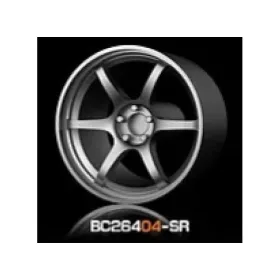   Mothobby Bnds - RACING Wheels & Tyres Set 8MM-9.8MM SILVER4 pcs