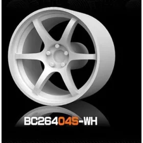   Mothobby Bnds - RACING Wheel & Tire Set 7.4 mm8.9 mm White4 pcs.