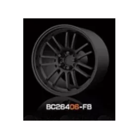   Mothobby Bnds - RACING Wheels & Tyres Set 8MM-9.8MM FLAT BLACK4 pcs