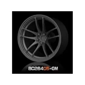   Mothobby Bnds - RACING Wheels & Tyres Set 8MM-9.8MM GUN METAL4 pcs
