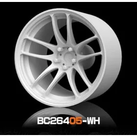   Mothobby Bnds - RACING Wheel & Tire Set 8 mm9.8 mm White4 pcs.