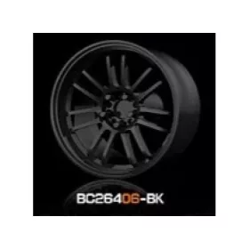   Mothobby Bnds - RACING Wheels & Tyres Set 8MM-9.8MM GLOSS BLACK4 pcs