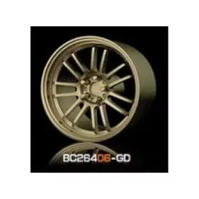   Mothobby Bnds - RACING Wheels & Tyres Set 8MM-9.8MM GOLD4 pcs