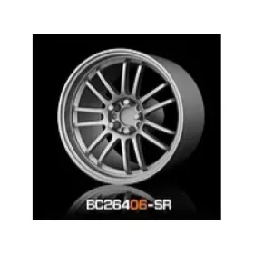   Mothobby Bnds - RACING Wheels & Tyres Set 8MM-9.8MM SILVER4 pcs