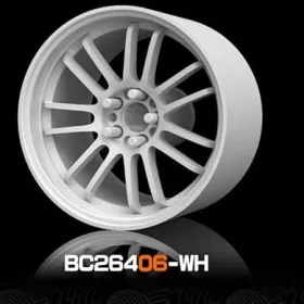   Mothobby Bnds - RACING Wheel & Tire Set 8 mm9.8 mm White4 pcs.