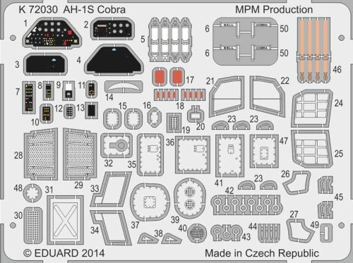 Mpm - AH-1S Cobra Coloured photo-etched parts
