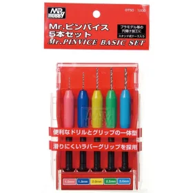 Mr Hobby - Mr. Pinvice Basic Set (1 / 1.5 / 2 / 2.5 / 3 mm)