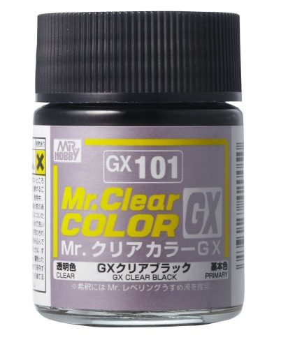 Mr. Hobby - Mr Hobby -Gunze Mr. Clear Color GX (18 ml) Clear Black