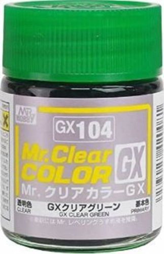 Mr. Hobby - Mr Hobby -Gunze Mr. Clear Color GX (18 ml) Clear Green