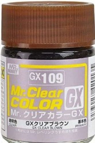 Mr. Hobby - Mr Hobby -Gunze Mr. Clear Color GX (18 ml) Clear Brown