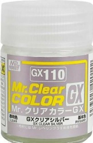 Mr. Hobby - Mr Hobby -Gunze Mr. Clear Color GX (18 ml) Clear Silver