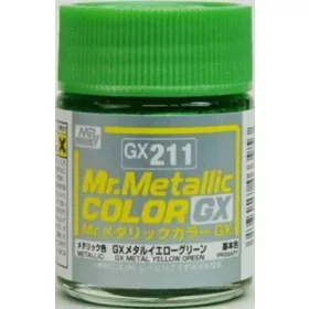 Mr Hobby - Mr. Metallic Color GX (18 ml) Metal Yellow Green
