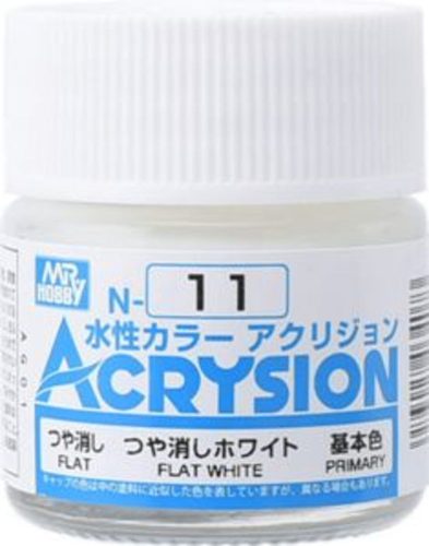 Mr. Hobby - Mr Hobby -Gunze Acrysion (10 ml) Flat White