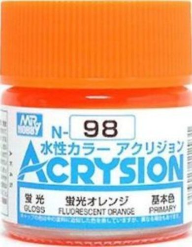 Mr. Hobby - Mr Hobby -Gunze Acrysion (10 ml) Fluorescent Orange