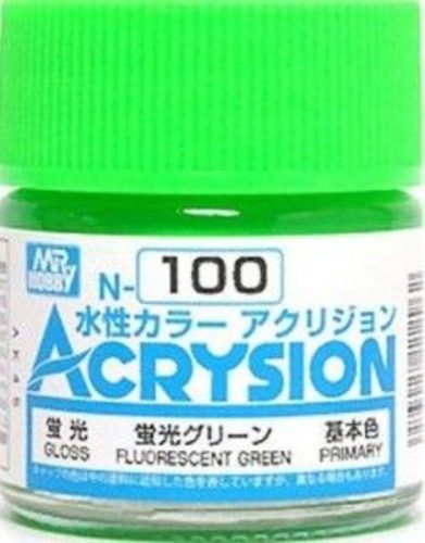 Mr Hobby - Gunze - Mr Hobby -Gunze Acrysion (10 ml) Fluorescent Green