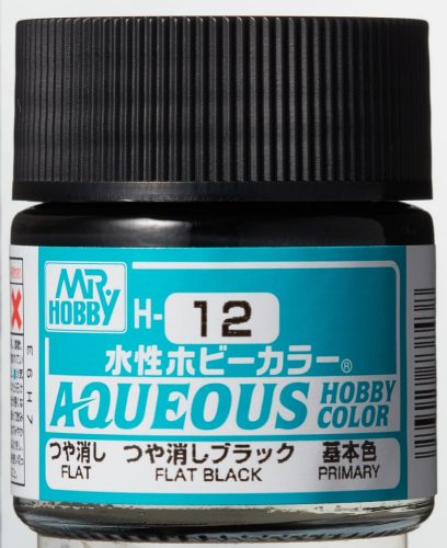 Mr. Hobby - Aqueous Hobby Color - Renew (10 ml) Flat Black H-012
