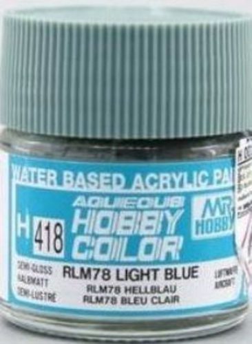 Mr. Hobby - Aqueous Hobby Color - H-418 Renew (10 ml) RLM78 Light Blue